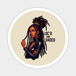 Black Queen Loc'd and Loaded Natural Hair Magnet